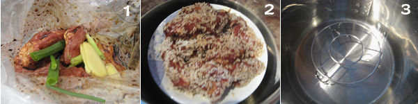 糯米蒸排骨1 Steamed baby ribs with glutinous rice