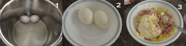 水煮蛋及鸡蛋三明治1 【水煮蛋及鸡蛋三明治】
