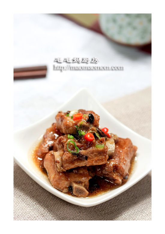蒜蓉豆豉蒸排骨2 Steamed ribs in garlic and black soy bean sauce