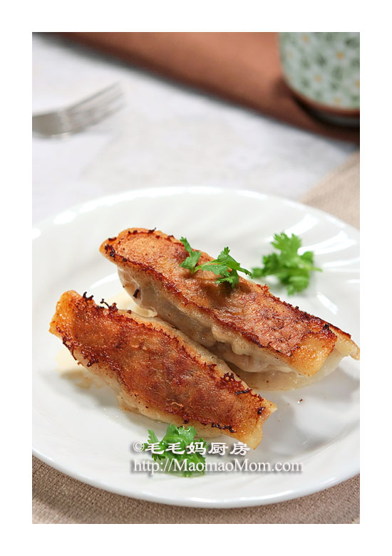 西葫芦鲜肉锅贴2 中式小吃