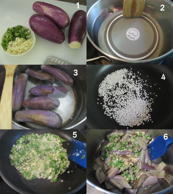 蒜泥拌茄条1 Healthy and Easy【Eggplants with Garlic Sauce】