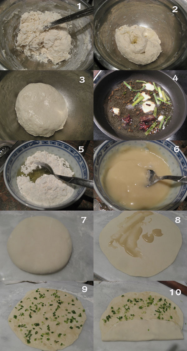 手抓饼1 【Chinese Scallion Pancake】