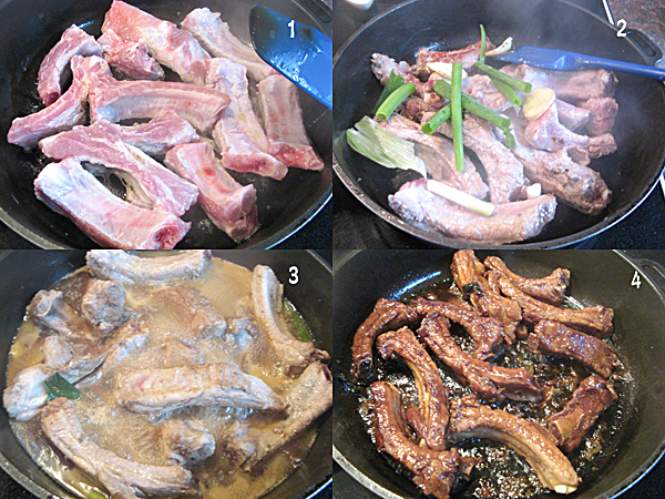  Braised pork ribs in fermented bean curd sauce 南乳排骨