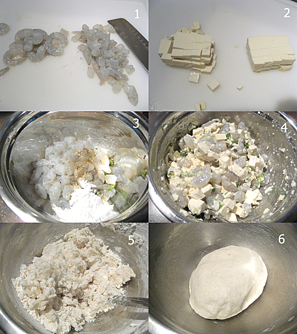 豆腐虾仁煎饺1 Tofu and Shrimp Potstickers 豆腐虾仁煎饺
