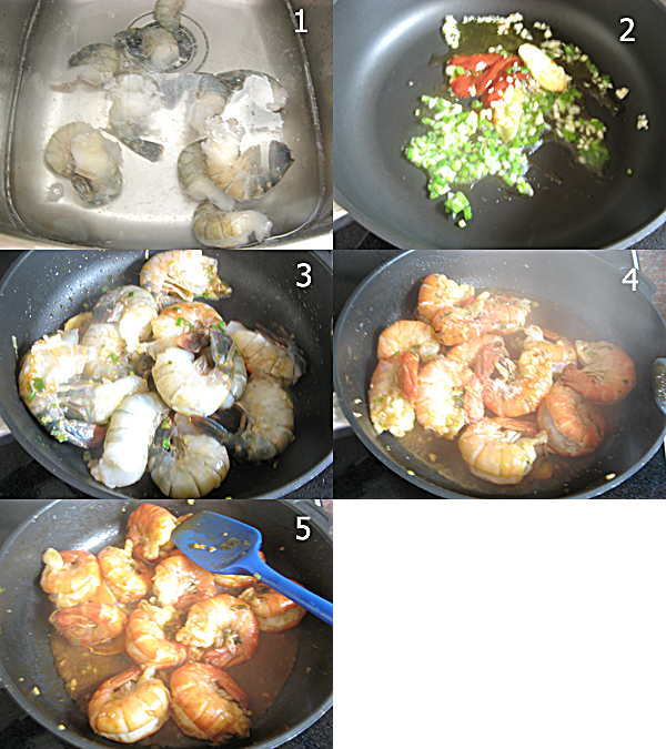  干炒大虾 Jumbo shrimp stir fry