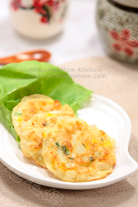 土豆虾仁玉米饼final1 Potato shrimp and corn pancake 土豆虾仁玉米粒饼