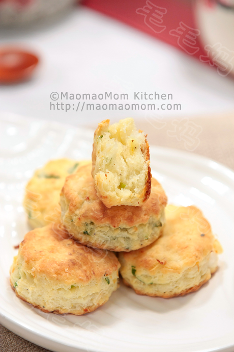 乳酪香虾松饼Cream cheese shrimp green onion biscuits