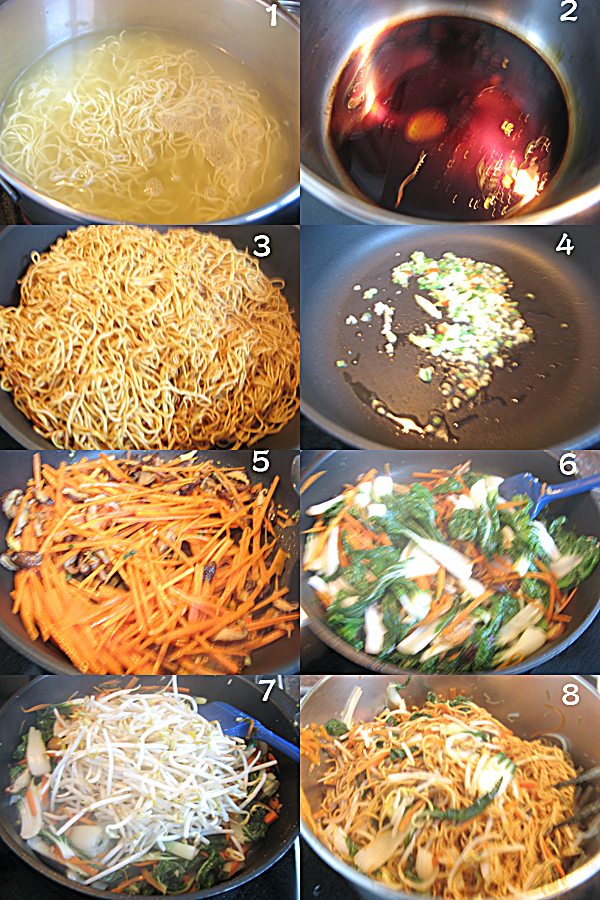 素炒面1 Vegetable stir fried noodles 素炒面