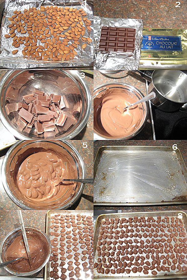 杏仁巧克力1 杏仁巧克力Chocolate coated almonds