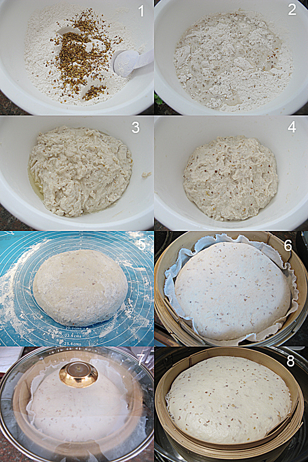  桂花酒酿发糕Osmanthus and fermented rice steamed cake