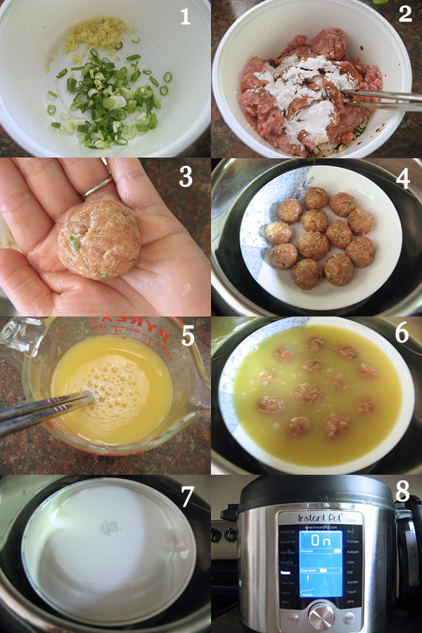  肉丸蒸蛋Steamed meat ball in egg custard