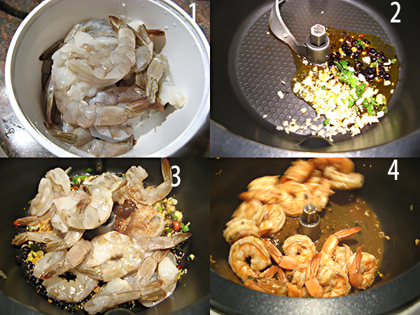  豆豉炒大虾Shrimp stir fry in fermented black bean sauce