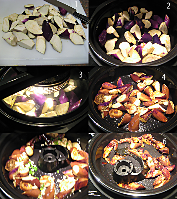  风味豆豉炒茄子Eggplant stir fry in fermented black bean sauce