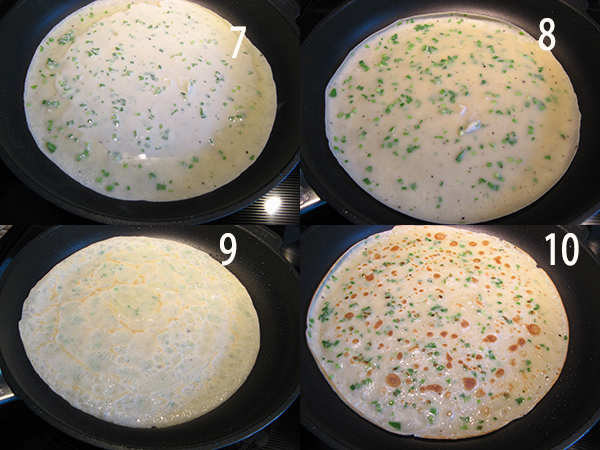 蒜苗薄饼2 蒜花薄饼Garlic Sprout Pancake