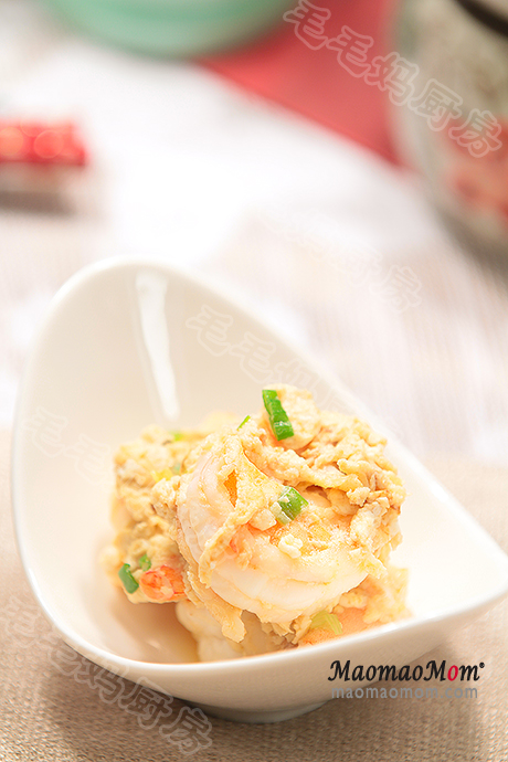 蟹味蛋炒虾final Shrimp and egg stir fry