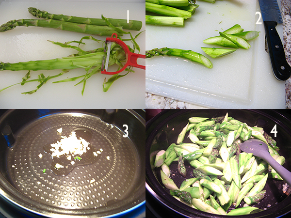 蒜蓉黑椒芦笋1 AirGo Roasted asparagus in garlic and black pepper sauce